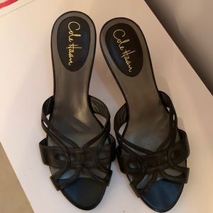 Cole Haan Black Heeled Sandals
